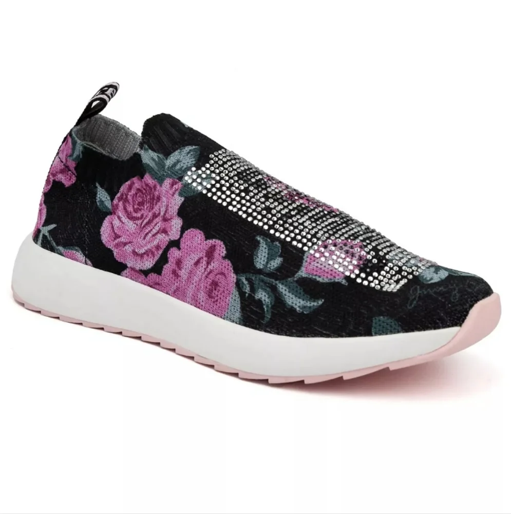 Juicy Couture Ablaze Jogger Sneakers Floral -6.5 - Picture 1 of 9